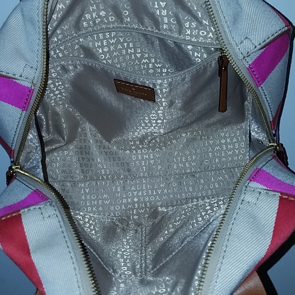 Kate Spade Striped Handbag - Picture 4 of 4